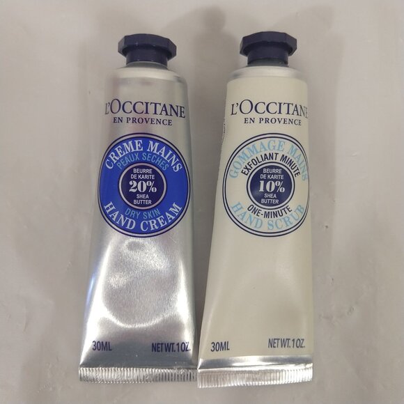 L'OCCITANE Organic Shea Butter Hand Care Duo 30Ml X 2 NEW - Picture 2 of 5